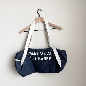 “Meet Me At The Barre” Small Travel/Gym Bag